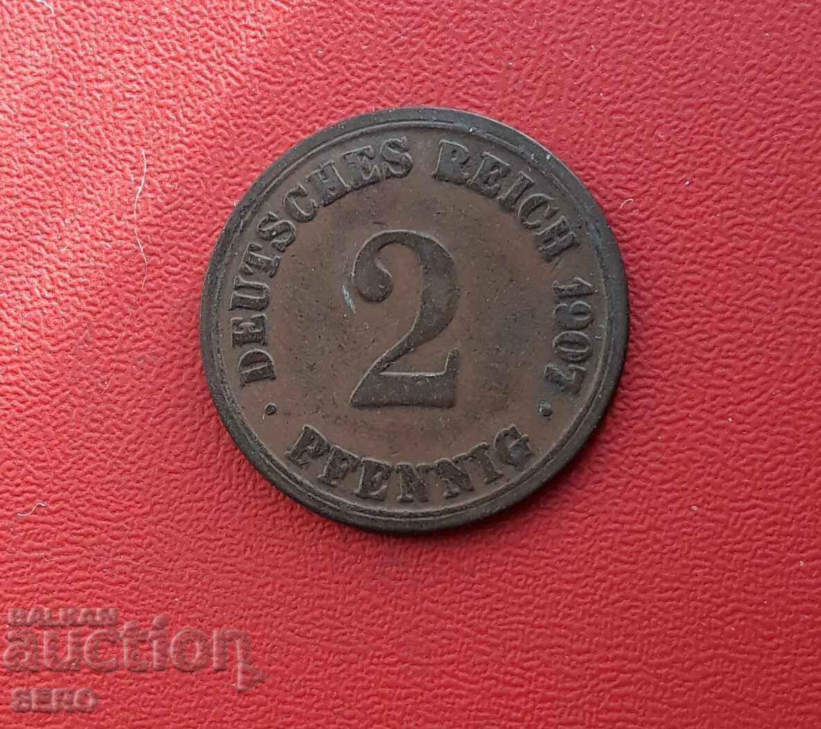 Γερμανία-2 pfennig 1907 Α-Βερολίνο