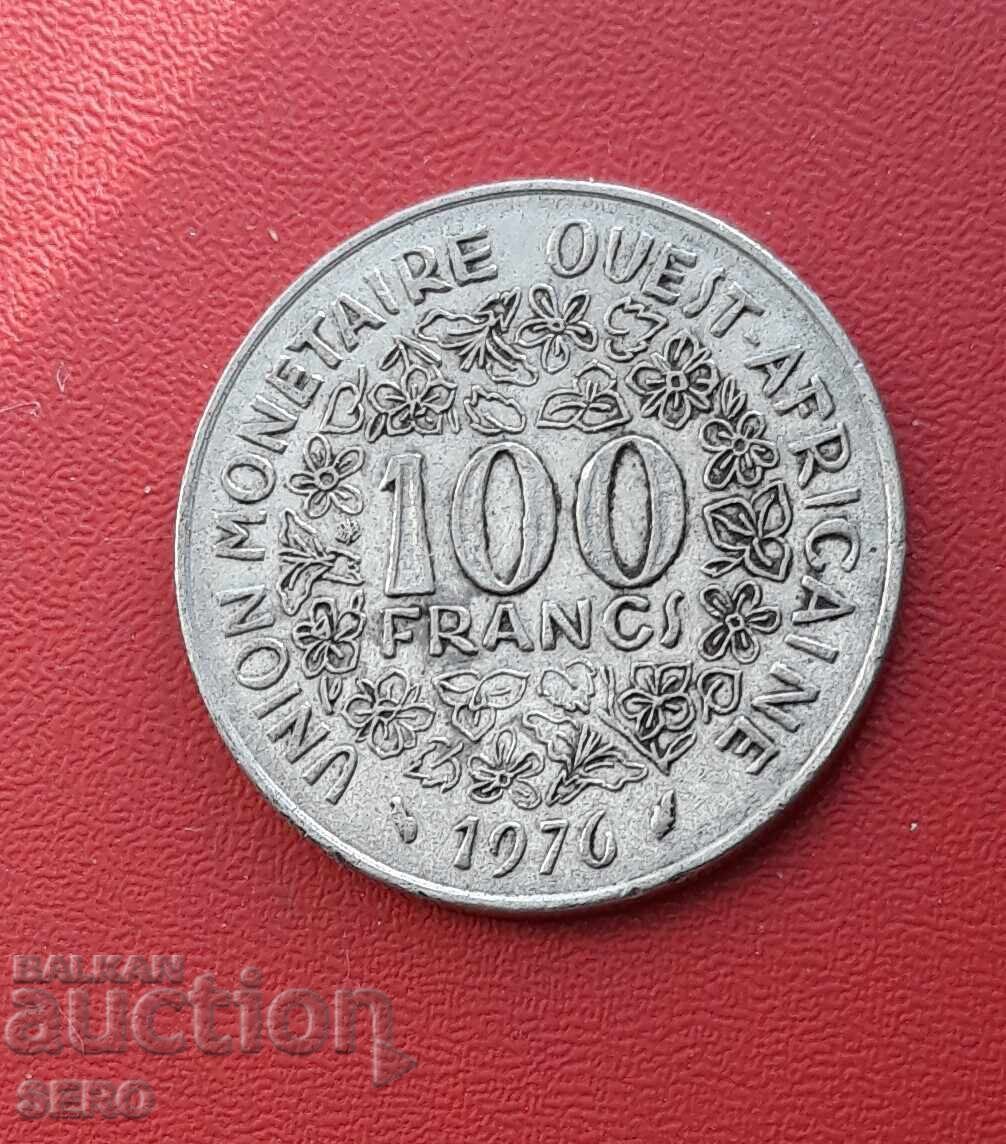 French West Africa-100 francs 1976 French West Africa-100 francs 1976