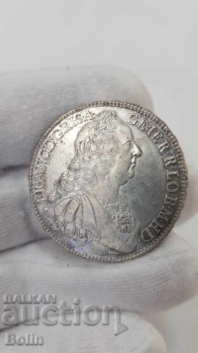 Рядка сребърна монета талер 1759 г. Австрия К.В.