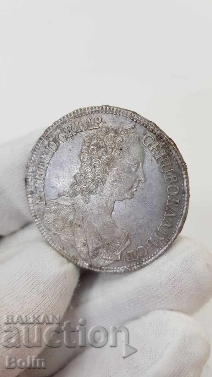Top Quality Silver Coin Thaler 1756 M. Theresa KV