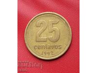 Argentina-25 centavos 1992