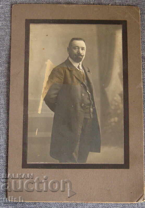 1918 снимка фотоателие фото твърд картон