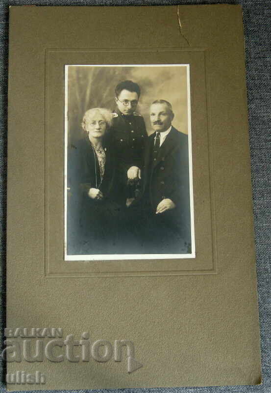 1937 παλιά οικογενειακή φωτογραφία φωτογραφία σκληρό χαρτόνι