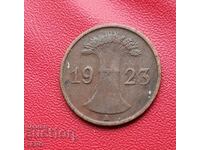 Germany-1 pfennig 1923 A-Berlin-rare year