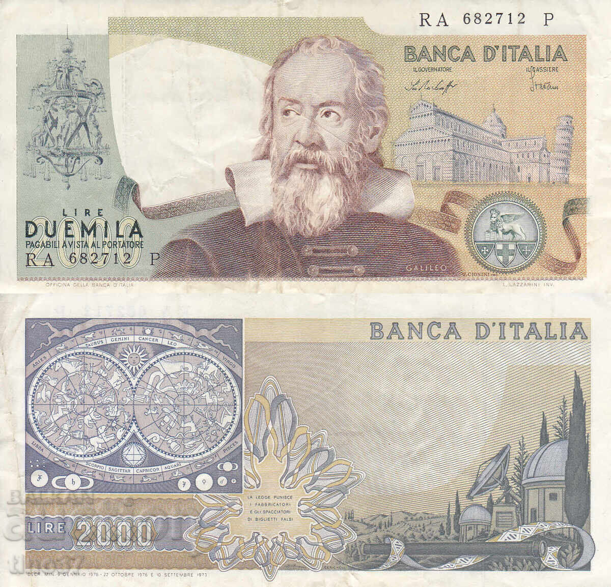 tino37 - ITALIA - 2000 LIRE - 1976 - VF tino37 - ITALIA - 2000 LIRE - 1976 - VF