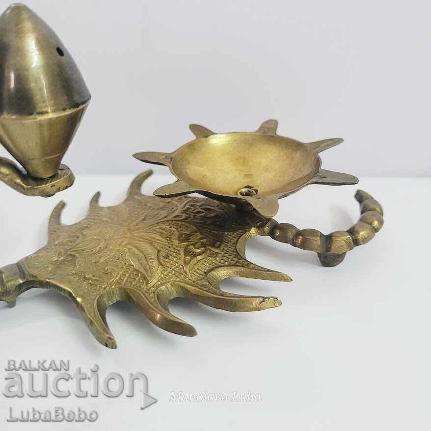 Κηροπήγιο με βάση και οπές για αρωματικά στικ - 6