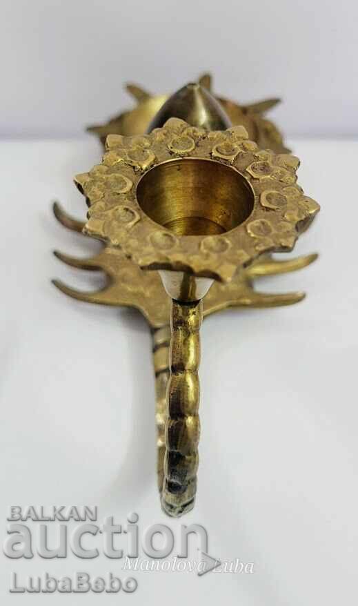 Κηροπήγιο με βάση και οπές για αρωματικά στικ - 7