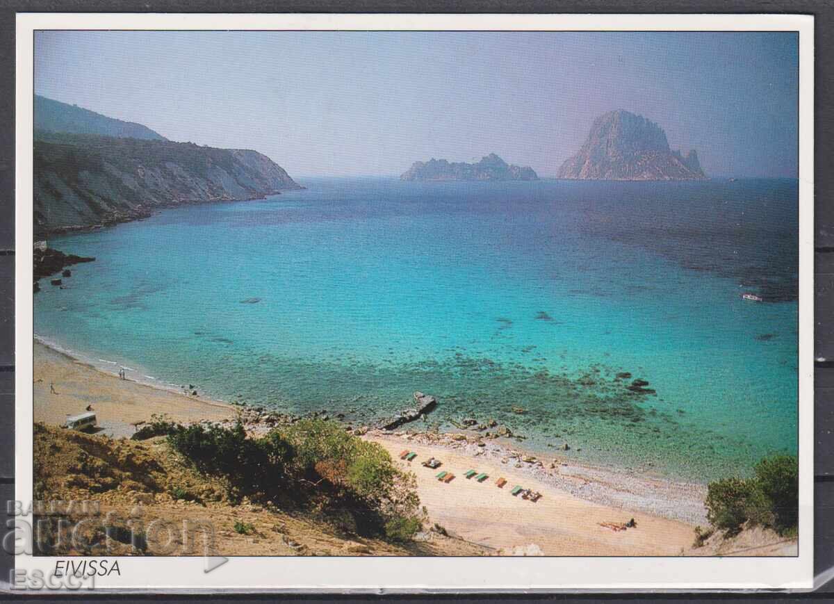 Postcard of Ibiza Island from Spain Postcard of Ibiza Island from Spain