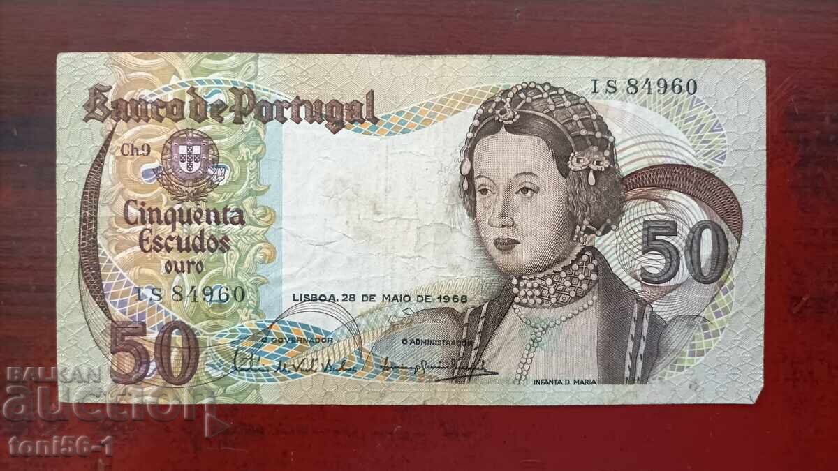 Portugal 50 Escudos 1968 Portugal 50 Escudos 1968
