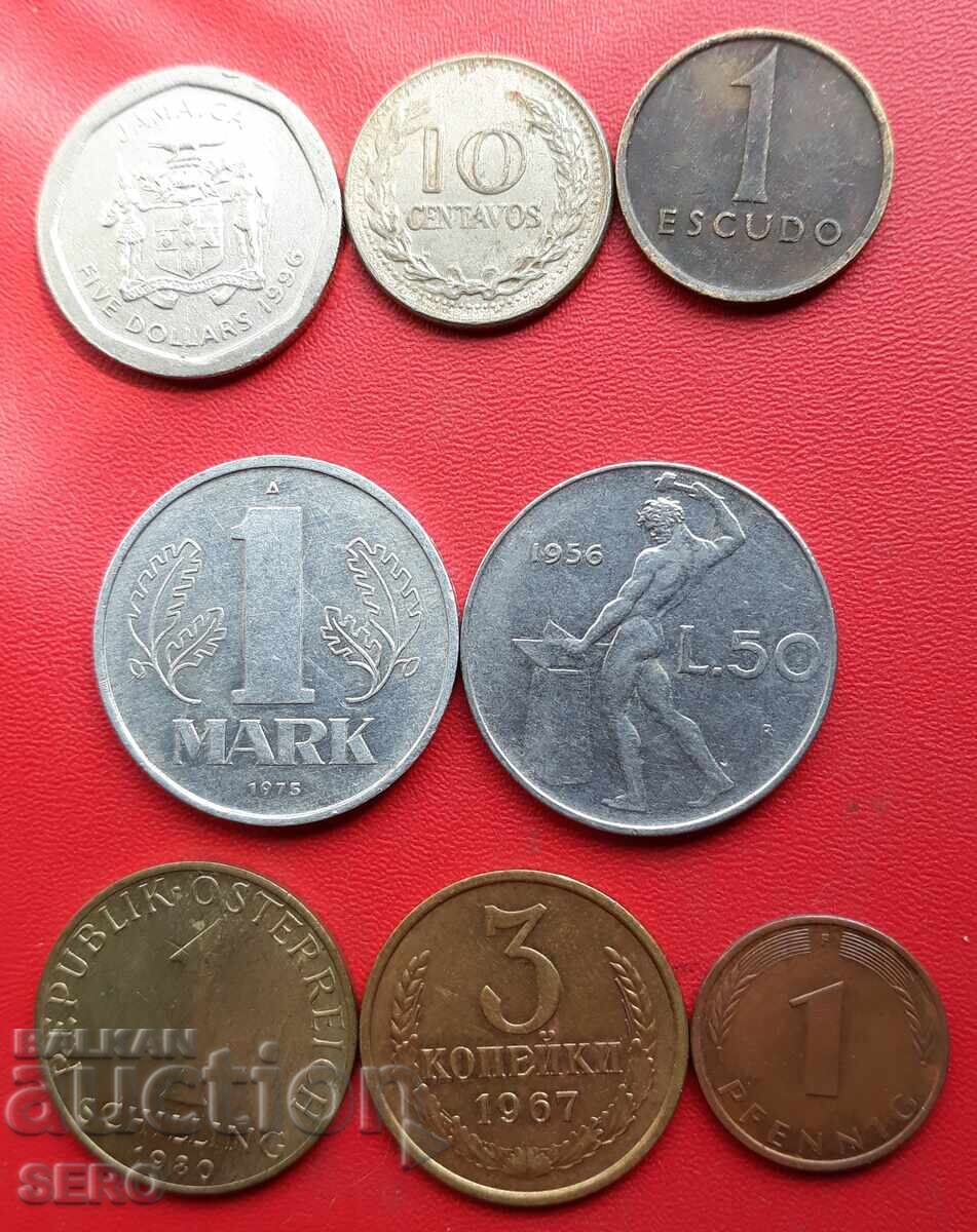 Mixed lot of 8 coins Mixed lot of 8 coins