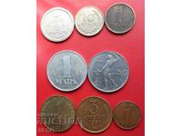 Mixed lot of 8 coins