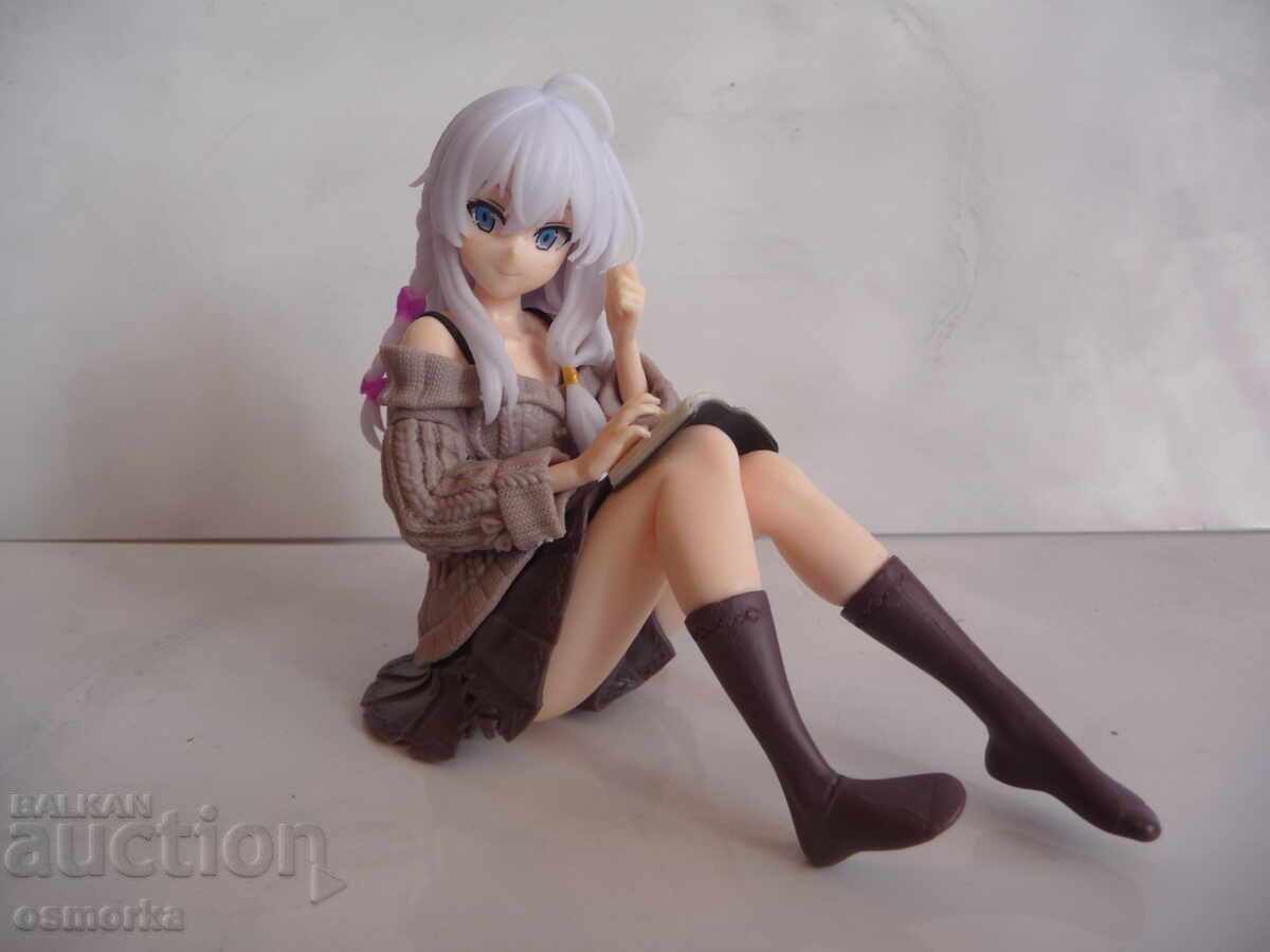 Anime Figure Girl Reading Book Short Skirt Erotic Sexy Girl Anime Figure Girl Reading Book Short Skirt Erotic Sexy Girl