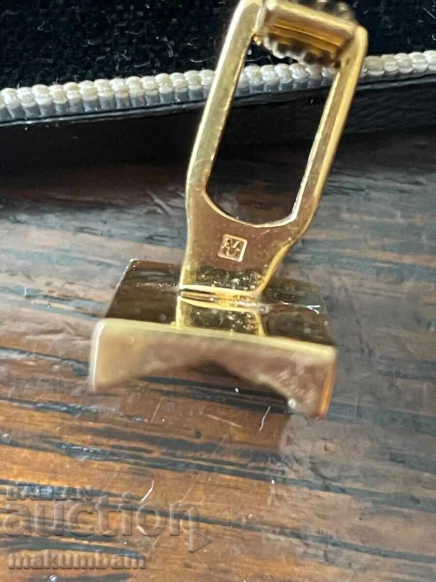 Vintage PIERRE BALMAIN Paris επιχρυσωμένα μανικετόκουμπα - 5