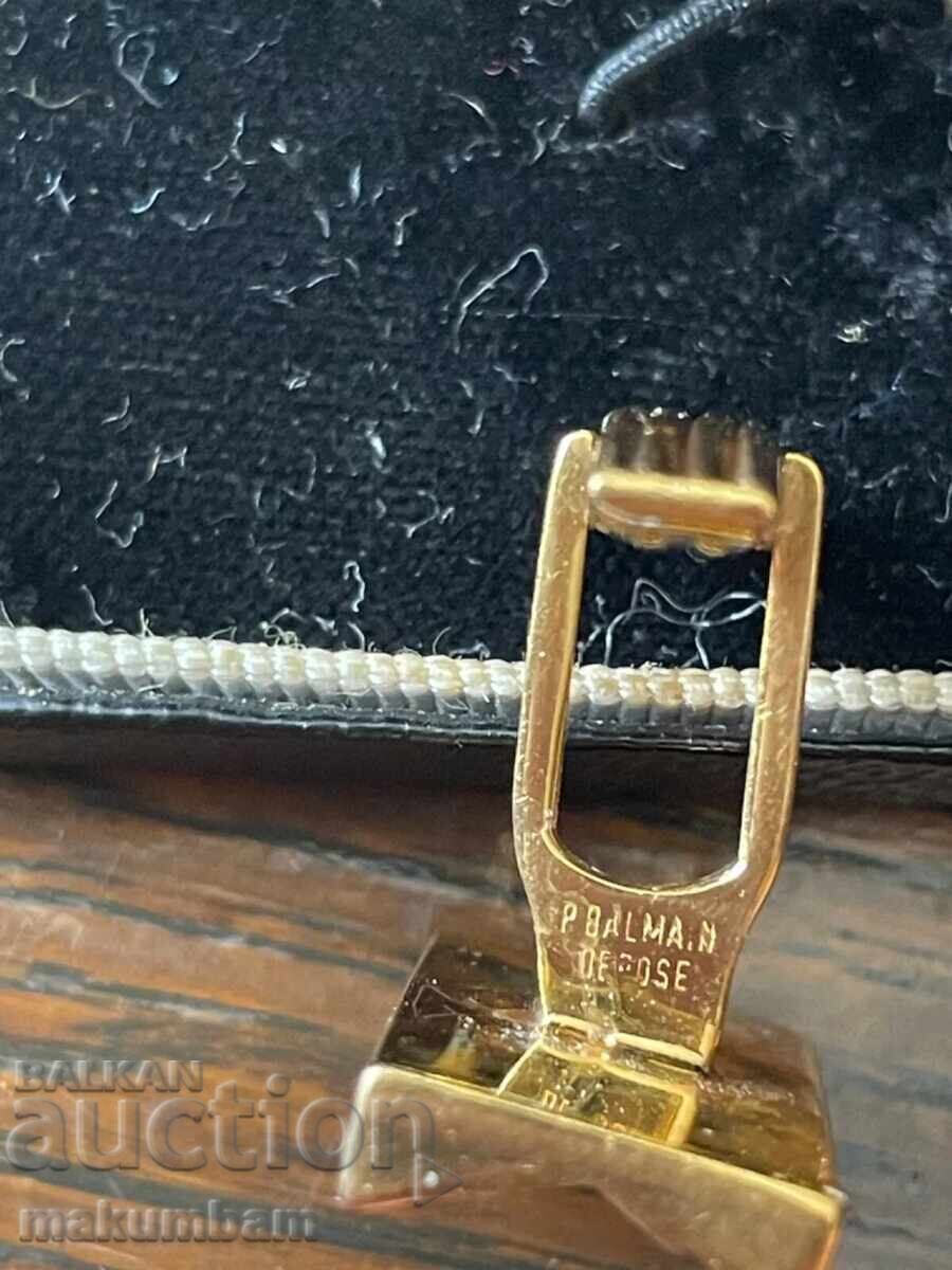 Vintage PIERRE BALMAIN Paris επιχρυσωμένα μανικετόκουμπα - 6