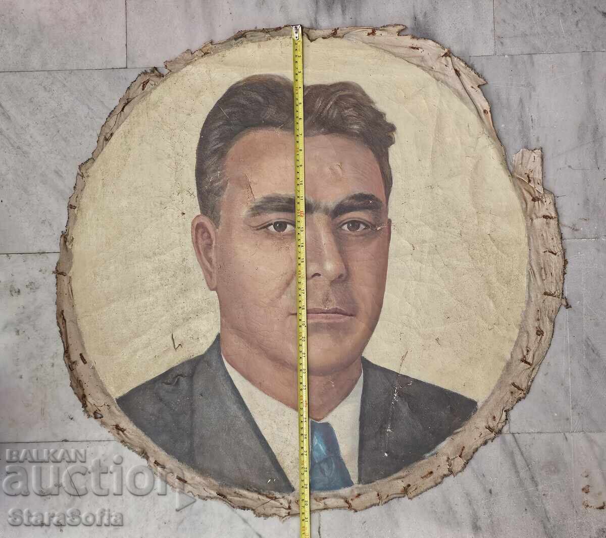 Παράδοση Μεγάλη ζωγραφική προσωπογραφία του Βάλκο Τσέρβενκοφ