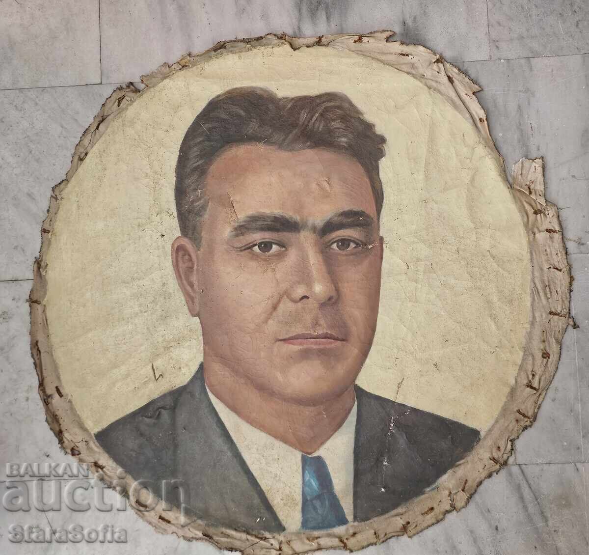 Μεγάλη ζωγραφική προσωπογραφία του Βάλκο Τσέρβενκοφ