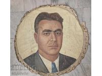 Large portrait painting of Vălko Chervenkov