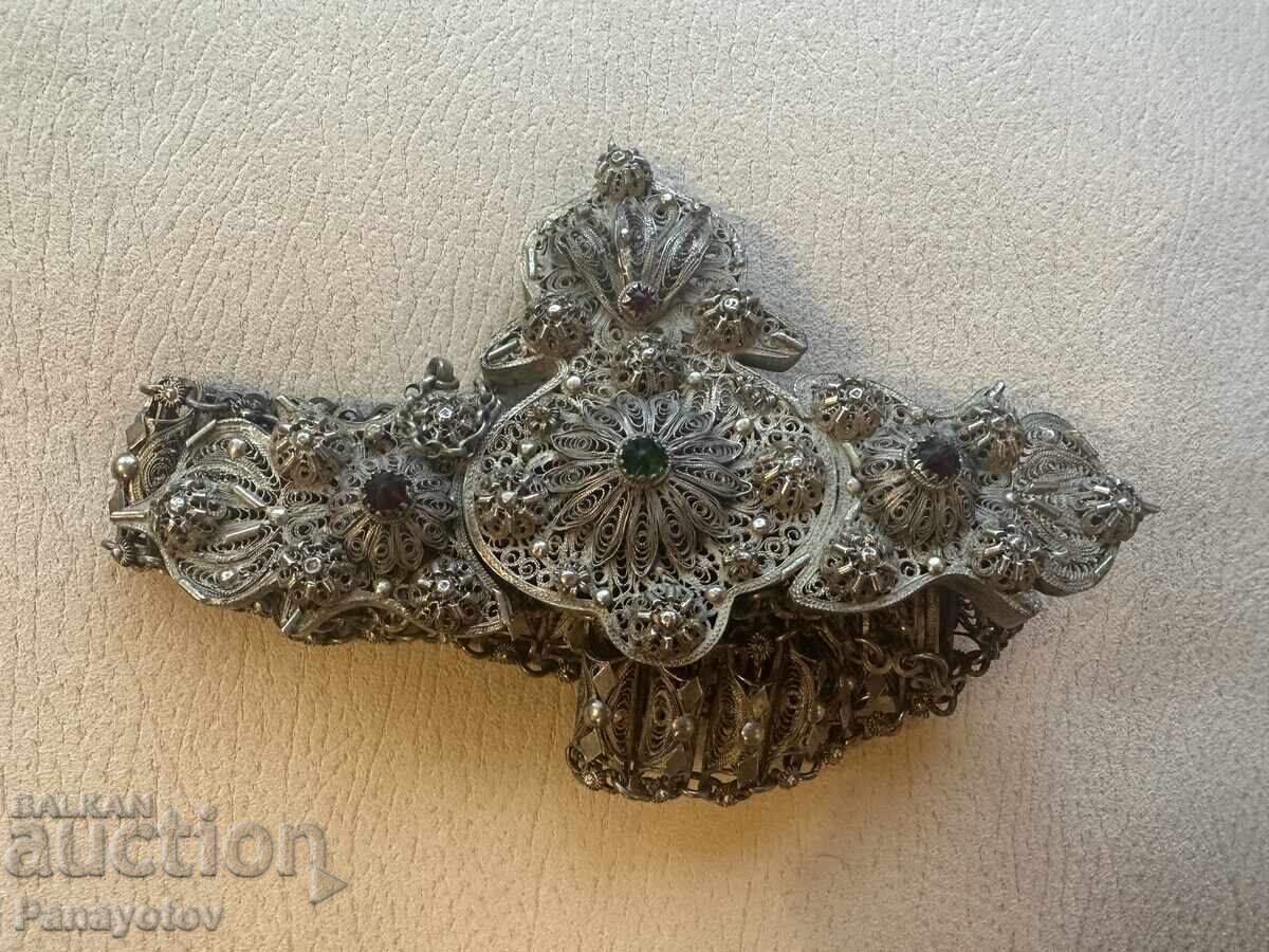 PAFTA PAFTI FILIGREE GOLD PLATED MERCURY BELT PERFECT MACEDONIAN - 5