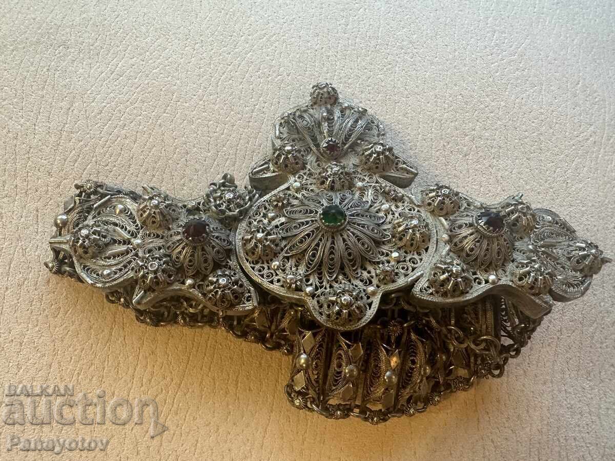 PAFTA PAFTI FILIGREE GOLD PLATED MERCURY BELT PERFECT MACEDONIAN - 6