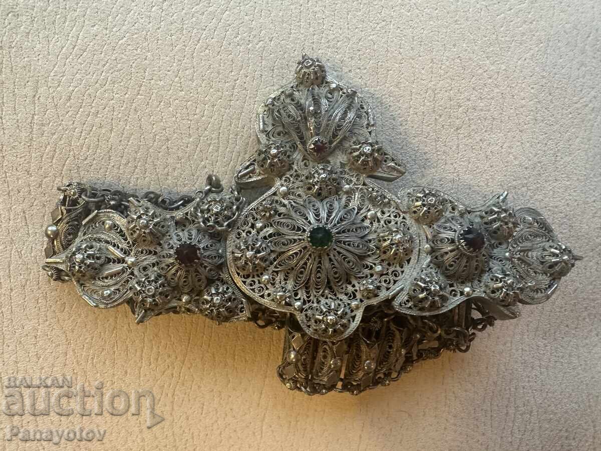 PAFTA PAFTI FILIGREE GOLD PLATED MERCURY BELT PERFECT MACEDONIAN - 7