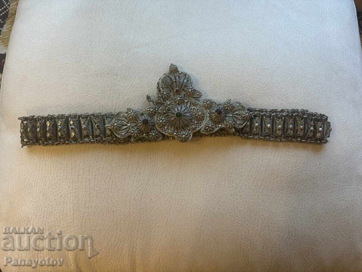 PAFTA PAFTI FILIGRAN AURIT CU AMALGAM COLIER PERFECTĂ MACEDONEANĂ PAFTA PAFTI FILIGRAN AURIT CU AMALGAM COLIER PERFECTĂ MACEDONEANĂ