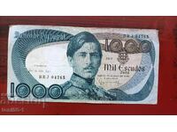 Portugalia 1000 escudos 1968