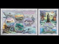 Καθαρίστε το φύλλο γραμματοσήμων και μπλοκ Πλοία 2018 Ακτή Ελεφαντοστού