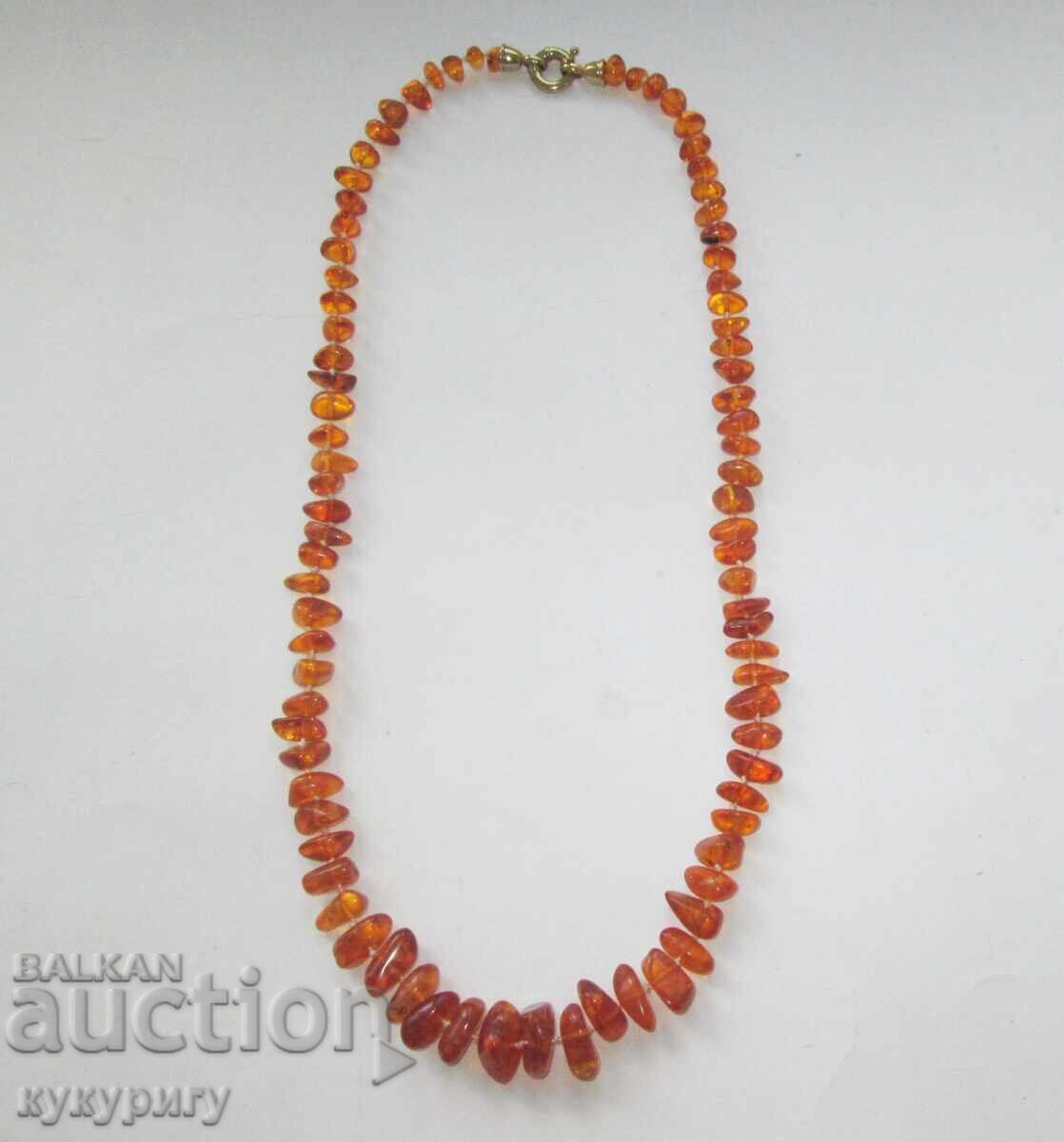 Старо кехлибарено колие гердан натурален естествен кехлибар