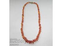 Colier vechi de chihlimbar, colier din chihlimbar natural autentic