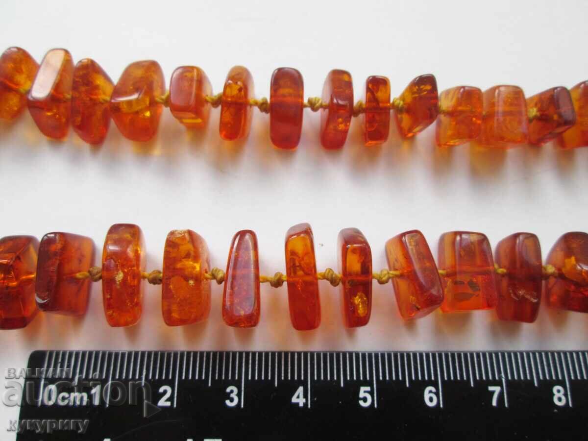 Παλιό κολιέ από κεχριμπάρι, φυσικό κεχριμπάρι - 5