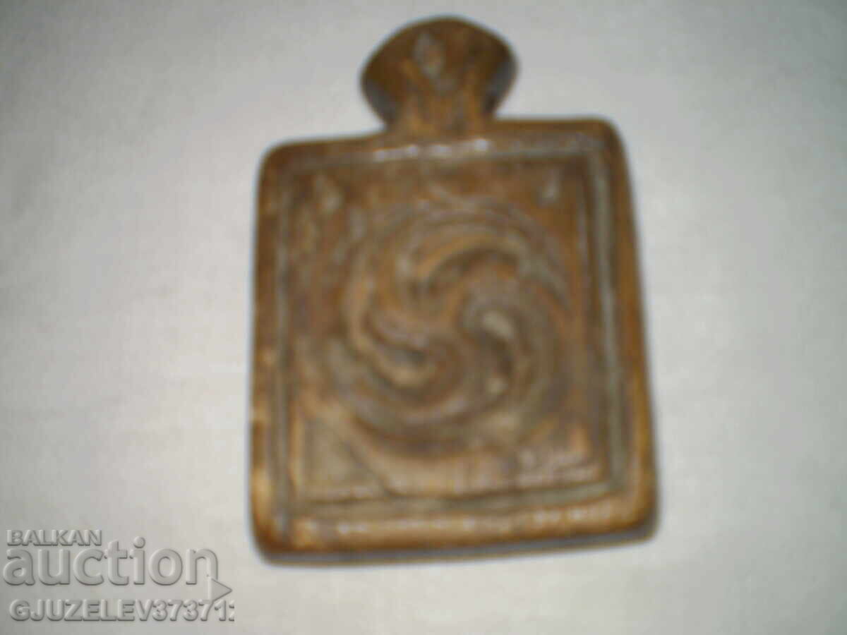 19 век Антична, много рядък дървен печат рядка на ходка - 5 19 век Антична, много рядък дървен печат рядка на ходка - 5