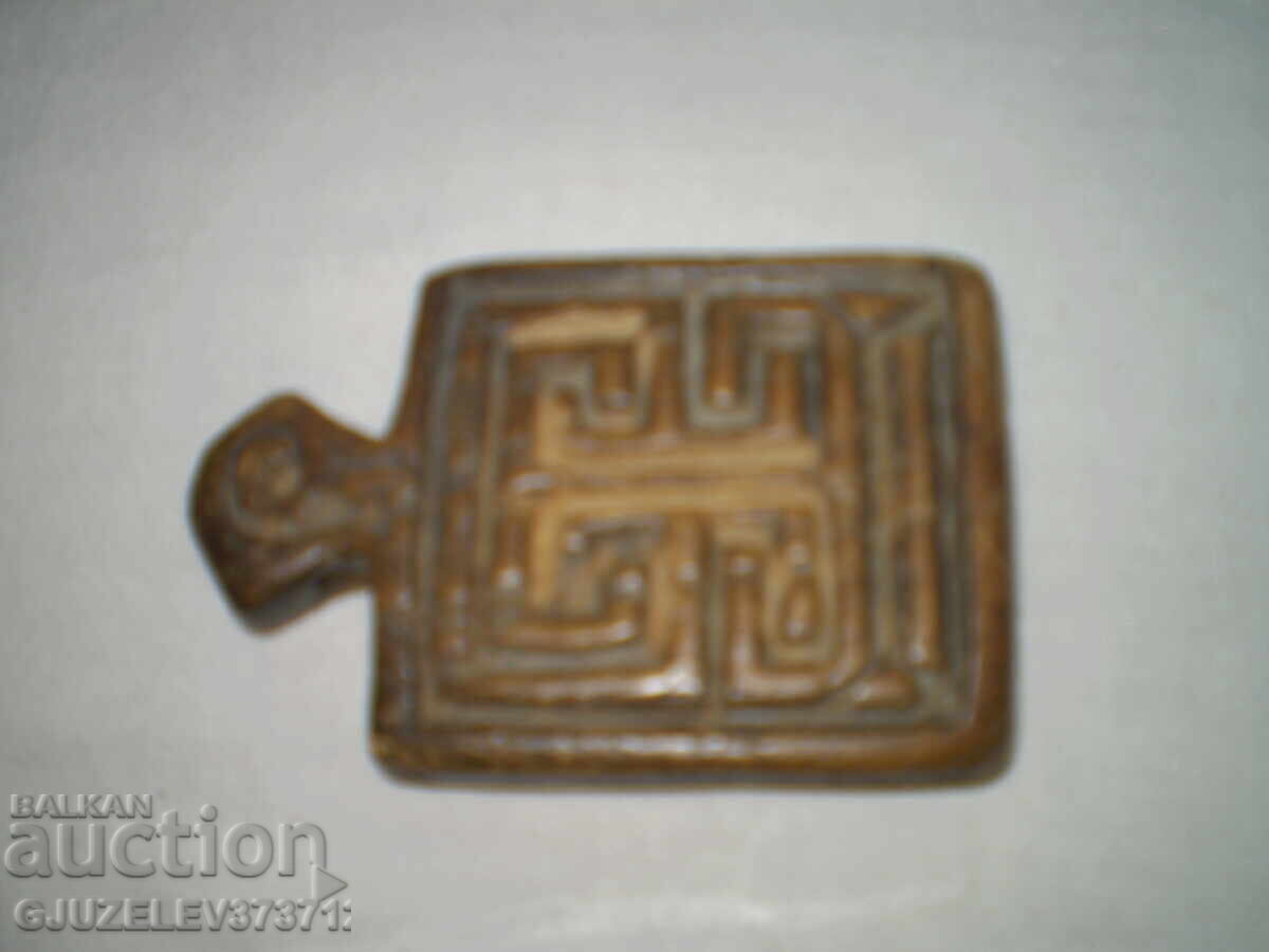 19 век Антична, много рядък дървен печат рядка на ходка - 6 19 век Антична, много рядък дървен печат рядка на ходка - 6