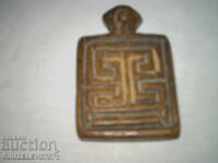 19ος αιώνας Αντίκα, σπάνια ξύλινη σφραγίδα, σπάνιας χρήσης