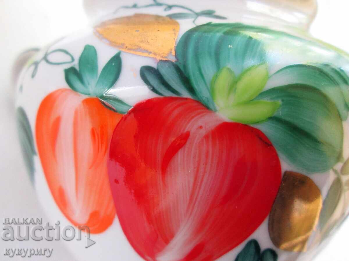 Zaharniță din porțelan rusesc pictat manual, LFZ - 6 Zaharniță din porțelan rusesc pictat manual, LFZ - 6