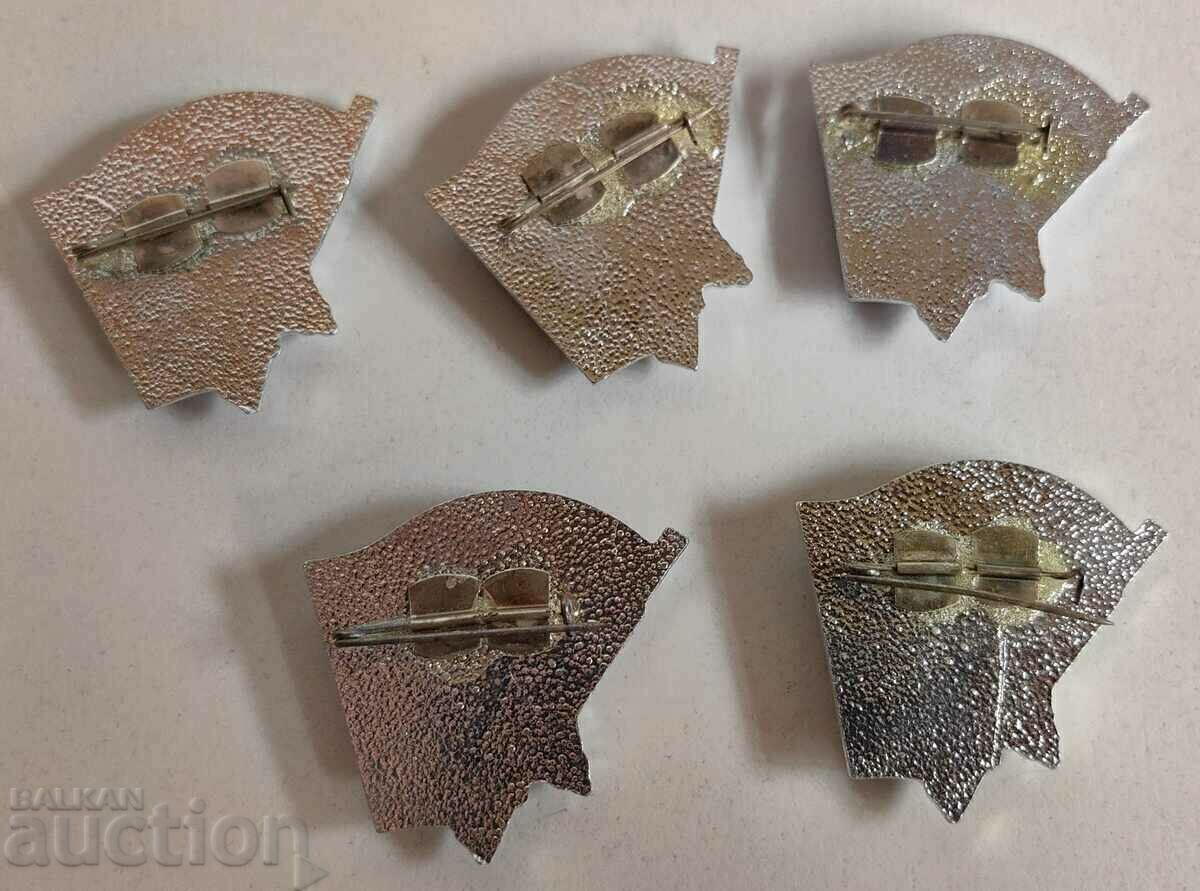 . LOT SOC UNAWARDED UNC MINT BPFK ACTIVE COMBATANT BADGE MEDAL - 5