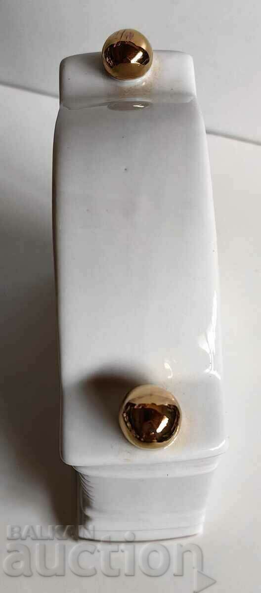 .BEAUTIFUL PORCELAIN DESK CLOCK QUARTZ HEALTHY WORKING - 6 .BEAUTIFUL PORCELAIN DESK CLOCK QUARTZ HEALTHY WORKING - 6