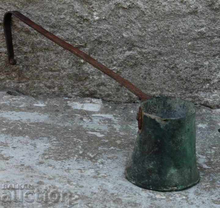 CAFEIERA AUTENTICA DIN CUPRU DIN SECOLUL XIX - 7