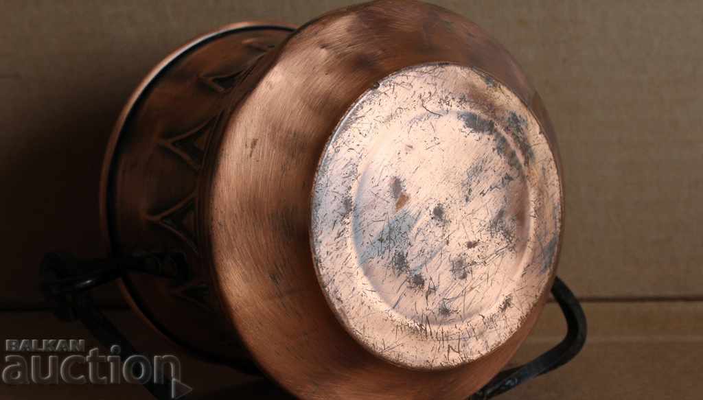 Παράδοση ΠΑΛΙΟ ΧΑΛΚΙΝΟ ΔΟΧΕΙΟ ΓΙΑ ΠΑΓΩΤΟ ΧΑΛΚΙΝΟ ΣΚΕΥΟΣ ΚΑΖΑΝΙ ΧΑΛΚΙΝΟ