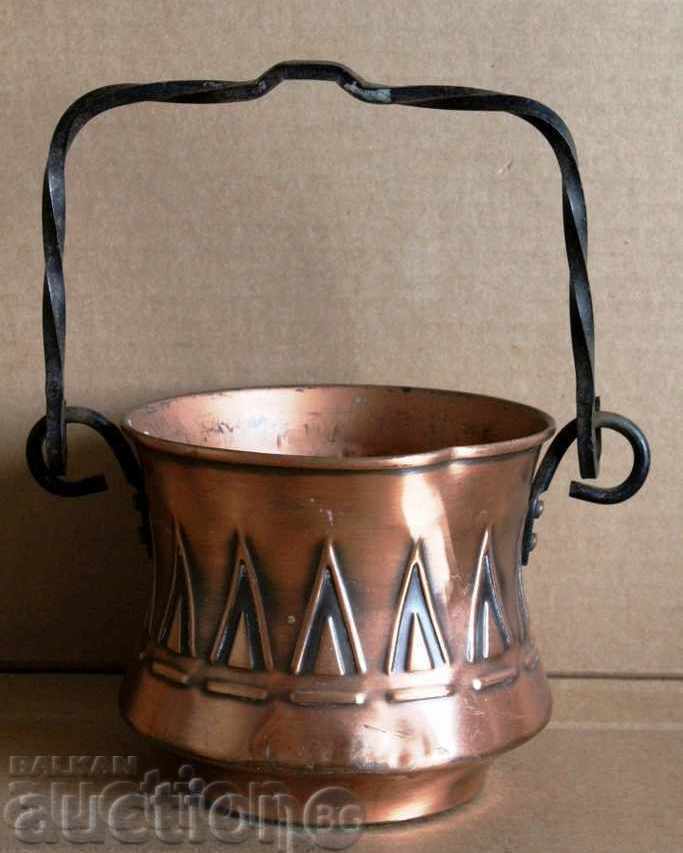 Old Copper Bowl Ice Bucket Copper Vessel Kettle Copper