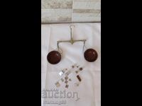 Cântar vechi mic cu greutăți - Fabricat în URSS