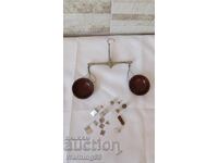 Стара малка везна с теглилки - Сделано в СССР