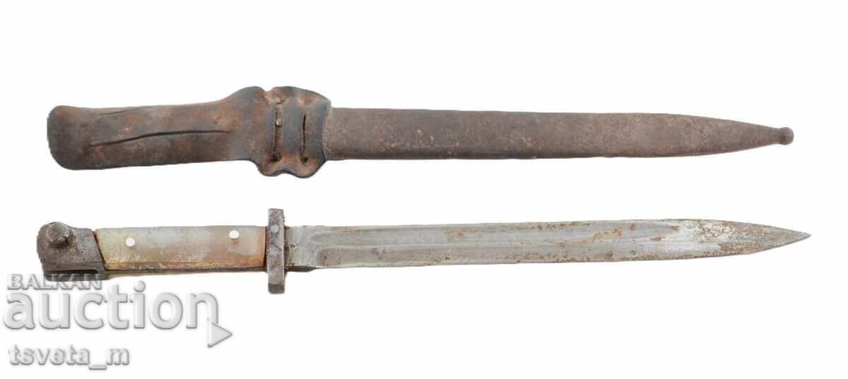 Μαχαίρι τύπου μπαγιονέτ με θήκη και λαβή με τιμή 85.00 BGN | € 43.46