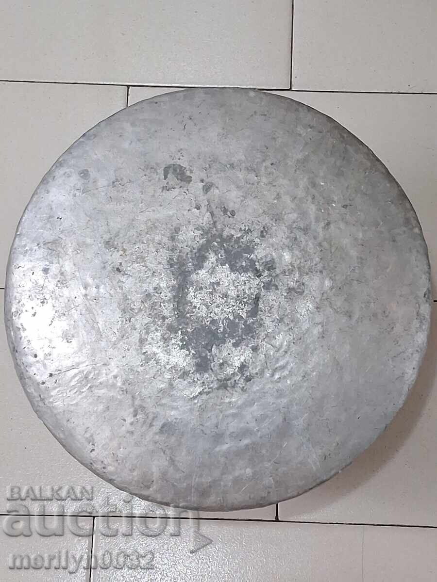 Old cauldron copper pot copper tinned coin - 5