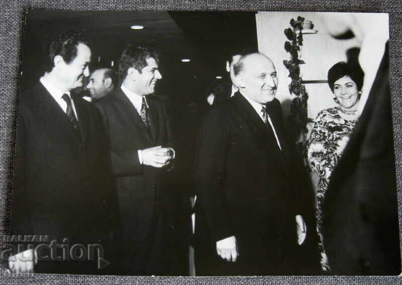 Old photo of Todor Zhivkov and Pavel Pisarev