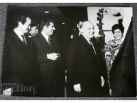 Old photo of Todor Zhivkov and Pavel Pisarev