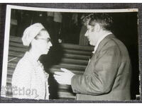 Old photo of Lyudmila Zhivkova and Pavel Pisarev