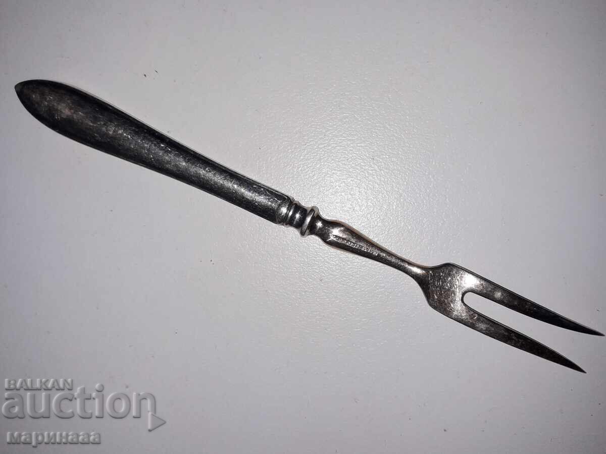 SILVER-PLATED BRONZE FORK with price 2.00 BGN | € 1.02 SILVER-PLATED BRONZE FORK with price 2.00 BGN | € 1.02