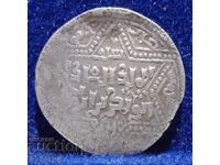 Monedă de argint arabă dirham Ayubid
