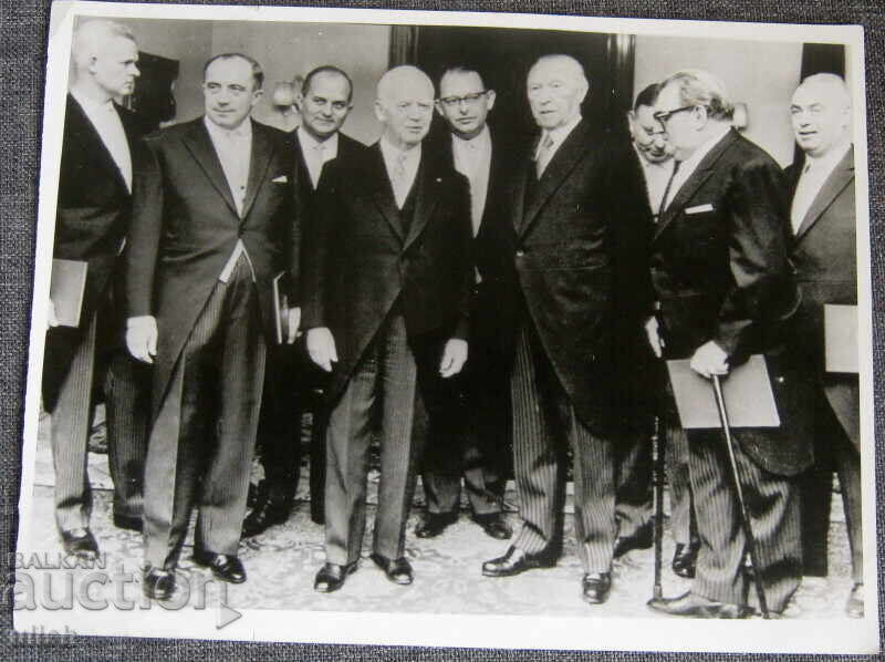 1962 Fotografie de presă Bond, Konrad Adenauer