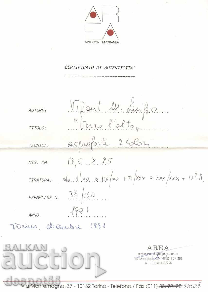 Italia. Maria Luigia Vigant. "Verso l'alto" ("În sus") cu preț 85.00 BGN | € 43.46